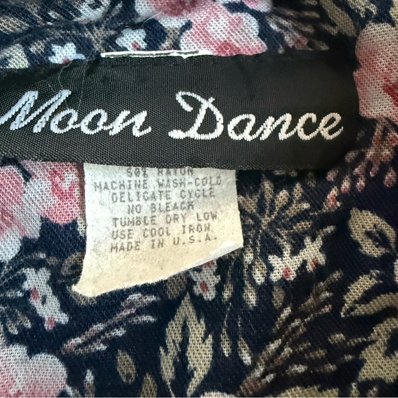 Vtg Moon Dance Womens 2 piece set Floral Print Dress & Blazer Size 16 Cottage - Picture 8 of 10